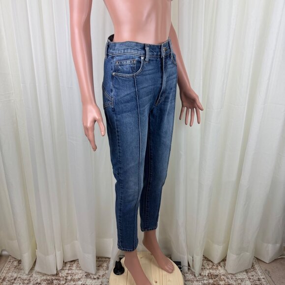 Revice Denim Venus Star Butt High Waist Crop Skinny Jeans Medium Wash Blue Sz 27 - Picture 6 of 14